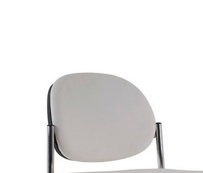 Cadeira Escritório Fixa Click Secretária Cromada | Mirage Móveis